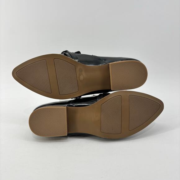 LC Lauren Conrad Demii Womens 9.5 Black Faux Patent Leather Loafer - Picture 8 of 13